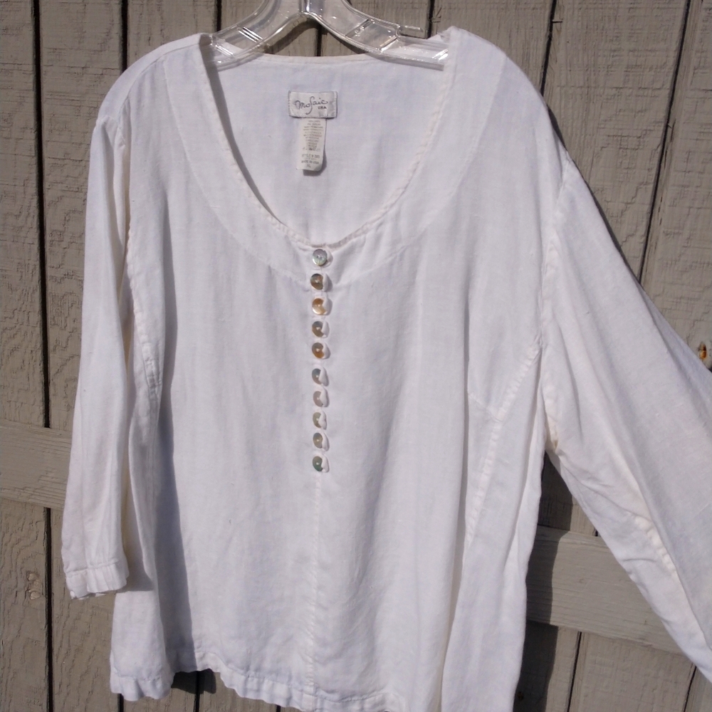 Women's Mosaic USA 3/4 sleeve top